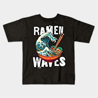 Ramen waves Kids T-Shirt